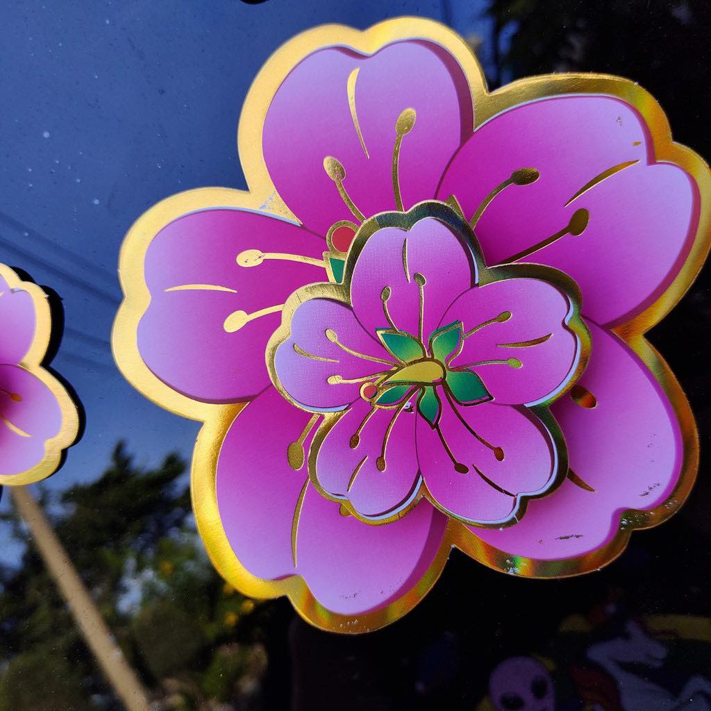 Set Hoa Đào Mai 3D Lập Thể MD10 Trang Trí Tết (Nhiều Size) - Ảnh 4