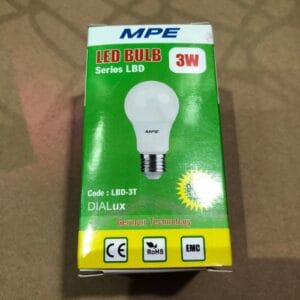 Đèn Led Bulb MPE 3W Ánh Sáng Trắng