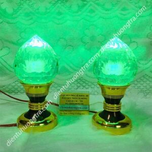 Đào pha lê led 7 inch xi bóng (18cm)