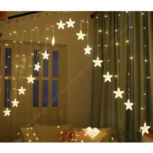 Dây Đèn Led Bộ Sao Xéo 16 Ngôi Sao 3m Màu Vàng