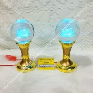 Đèn pha lê hợp kim cầu 21cm