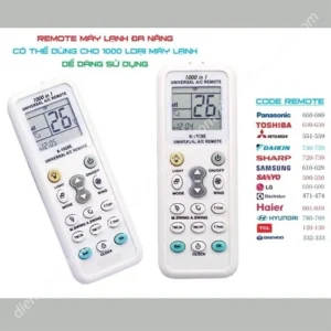 REMOTE MÁY LẠNH ĐA NĂNG UNIVERSAL K-1028E