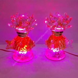 Sen ĐL 1 Bông Led Cá Pha Lê Nhỏ (17cm) (Cặp)