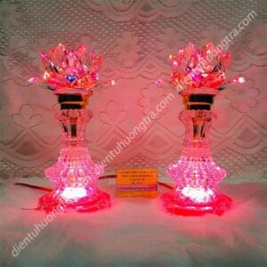 Đèn Sen 1 bông led pha lê 477 (24cm)
