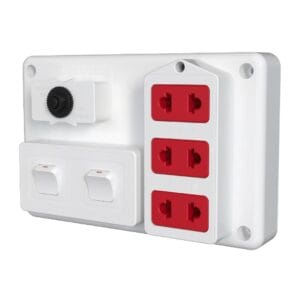 Bảng điện nổi Điện Quang ĐQ FEP 32W 02S ( màu trắng, 3 lỗ 2 chấu, 2 công tắc )